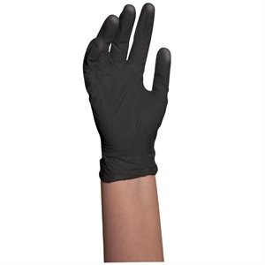 GANTS BLACK SATIN MEDIUM (2 PAIRES)