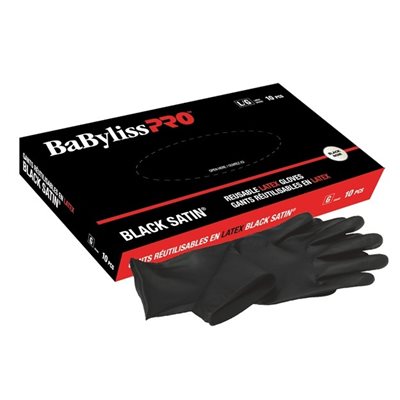 GANTS BLACK SATIN SMALL (5 PAIRS)