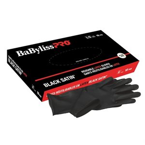 GANTS BLACK SATIN SMALL (5 PAIRS)