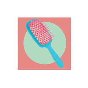 BROSSE DEMELANTE TURQUOISE+FUCHSIA JANEKE